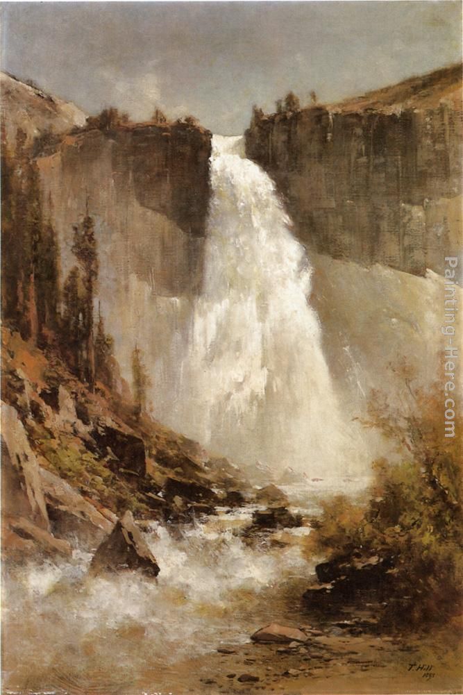 The Falls of Yosemite painting - Thomas Hill The Falls of Yosemite art painting